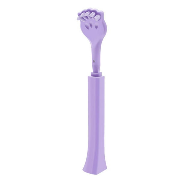 Rascador de espalda portátil para uso doméstico, extensible, para hombres y mujeres Púrpura