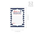 thumbnail image 5 of Koyal Wholesale Share a Memory Cards, Nautical Anchor Cards for Wedding, Life Memories, 4" x 6", 52-Pk, 5 of 5