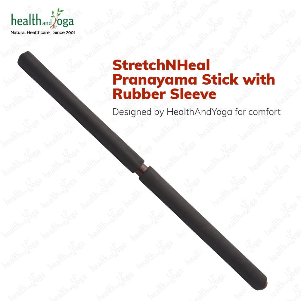 SoulGenie StretchNHeal Wooden Pranayama Stick with Sleeve