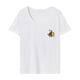 thumbnail image 2 of Camiseta Mujer Camiseta Básica Streetwear Camiseta Cuello Redondo para Caminar Oficina Viajar Trabajar S, 2 of 7