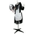 thumbnail image 6 of Northlight LED Animated Head-in-Hand Skeleton Maid Halloween Decoration - 57" - White Lights, 6 of 10