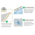 thumbnail image 5 of Los Flexi 18" x14" Bathroom Sinks Undermount Installation, White Ceramic Small Undermount Bathroom Sink Rectangle, Lavatory Vanity Basin With Overflow Hole, 5 of 13