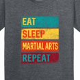 thumbnail image 4 of Inktastic Eat Sleep Martial Arts Repeat Youth T-Shirt, 4 of 5