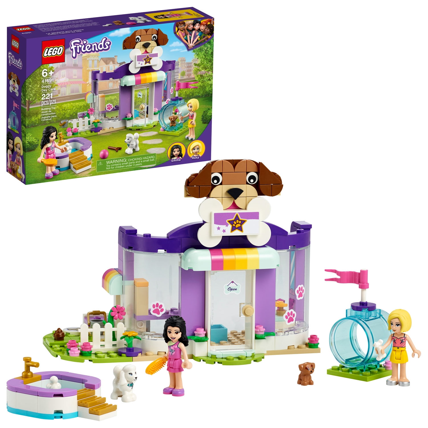 LEGO Friends Doggy Day Care 41691 Building Toy; Includes 2 and 2 Toy Dog Figures (221 Pieces) - Walmart.com