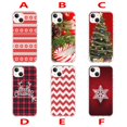 thumbnail image 2 of Funda transparente con diseño de árbol de Navidad rojo para iPhone 14, 13, 12, 11 Pro Max, mini, XS, XR, X, 8, 7, 6S, 6 Plus, 2 of 3