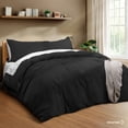thumbnail image 3 of Juego de Funda para Edredon Duvet Dreamlab, Tamaño Queen, Color Negro, 3 Piezas, 3 of 9