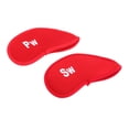 thumbnail image 4 of 10 Piezas juego de accesorios de la cubierta de la cabeza del palo de Golf Soledad para los palos de go Rojo, 4 of 9