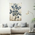 thumbnail image 2 of Creowell Blue Flower Wall Hanging Tapestry 100% Polyester Decorative Art 40*60in, 2 of 6