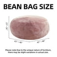 thumbnail image 3 of Bean Bag Chair 4FT,  Large Memory Foam Filled Chair for Adults and Teens, Soft Sofa with Removable Flannel Cover, Round Couch for Living Room Bedroom College Dorm, 3 of 8