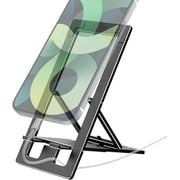 GTcoupe Ultra Thin Foldable Metal Cell Phone Stand for Desk - Sturdy Triangle Design, Pocket-Sized Holder for Tablets