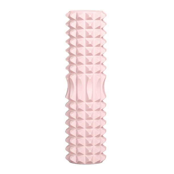 de yoga Rodillo de espuma Cómodo Flexible Portátil Durable Cuello Brazos Hombros Rosa kusrkot columna de yoga