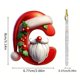 thumbnail image 5 of Adorno navideño con 26 letras de Avdjesfny, adornos navideños de la A a la Z, letras decorativas colgantes para árbol de Navidad., 5 of 7