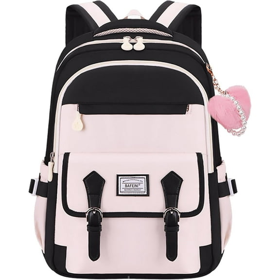 School Backpack for students Bookbags Elementary High School Laptop Bags Women Travel Daypacks Black Small