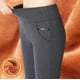 thumbnail image 5 of Pantalones de otoño e invierno para niñas gorditas de mediana edad y mayores con forro polar o sin forro polar, leggings de cintura alta para mujer, pantalones pitillo elásticos para madres, 5 of 5