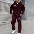 thumbnail image 2 of CONROSES Mens Sweat Suits 2 Peice Casual Tracksuit for Men Letter Graphic Y2K Long Sleeve Hoodies Pants Comfy Fall Winter Jogging Track Suits, 2 of 4
