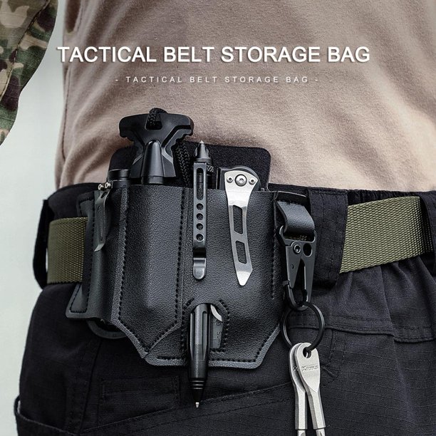 Bolsa para cinturón Cinturón EDC Riñoneras Estuche de cuero Herramientas para exteriores Bolsillo Camping Senderismo Monedero para teléfono Barbie Nuevos Originales