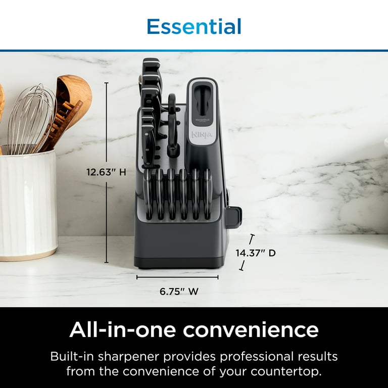 Ninja NeverDull 14-Piece Stainless Steel Essential Knife System