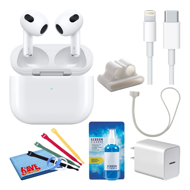Apple AirPods con Carga Lightning Tercera Generación con Bridas y Cargador