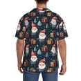 thumbnail image 3 of Naloa Cute Santa Claus Gift Men's Loose Fit Cuban Collar Short-Sleeve Shirt, Hawaiian Shirts, Mens Shirts Casual for Everyday Wear Outings-Small, 3 of 5