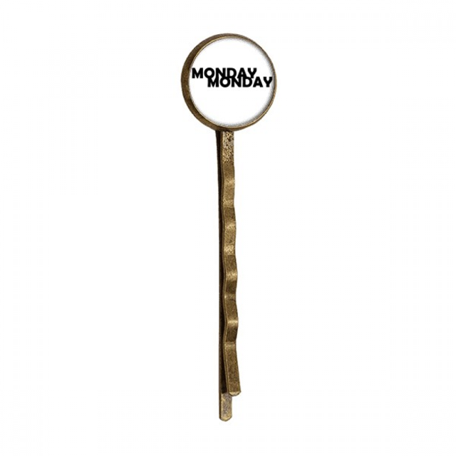 Personnages Stylés Lundi Rétro Épingle à Cheveux en Métal Bobby Pin Couvre-Chef