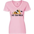 thumbnail image 3 of Inktastic Napping Dis Tew Much Longhair Calico Cat Women's V-Neck T-Shirt, 3 of 5