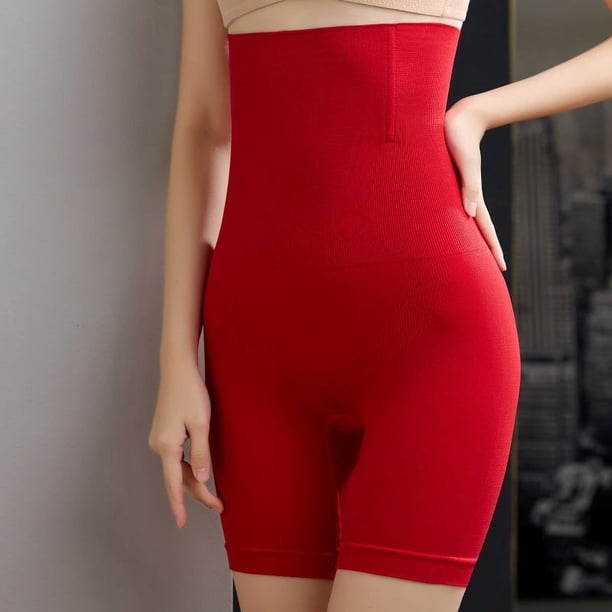 Pantalones moldeadores de cuerpo de gran tamaño, bragas posparto, pantalones bóxer de cintura alta que levantan el abdomen y la cadera para mujer, pantalones de seguridad anti-caminar