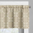 thumbnail image 5 of Ambesonne Nostalgic Valance & Curtain, Baroque Floral Motif, 55"x36", Ecru Beige, 5 of 6