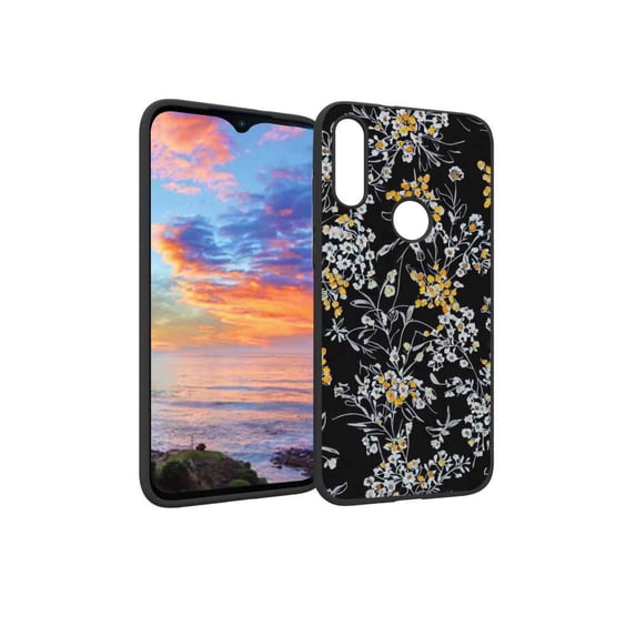 Compatible with Moto E 2020 Phone Case, Flowers-24 Case Men Women, Flexible Silicone Shockproof Case for Moto E 2020