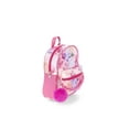 thumbnail image 4 of Justice Girls' Floral Mini Backpack with Front Chain Detail and Pom Keychain, Pink, 4 of 5