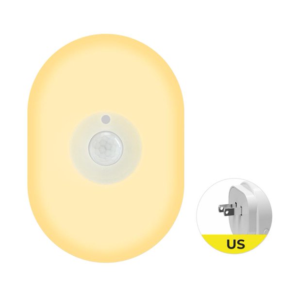 WiFi Tuya Smart LED Night Light PIR Sensor de movimiento Lámpara Control de voz EE. UU. Ehuebsd Para estrenar