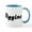 White/Blue Inside, variant on CafePress - Mrs. Wiggins Mug - 11 oz Ceramic Mug - Novelty Coffee Tea Cup