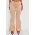thumbnail image 3 of Women's Faux Suede Pull On Flare Pants, 3 of 4