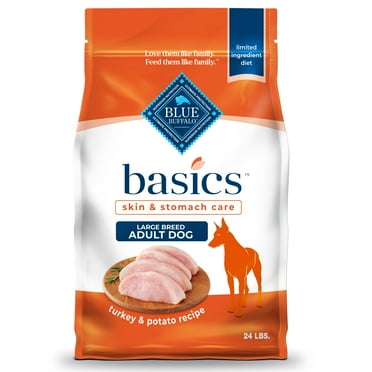 Blue Buffalo Basics Grain-Free Large Breed Adult Dry Dog Food, Limited Ingredient Diet, Turkey, 24 lbs.