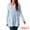 Blue, variant on DARING DIVA Hollow Cable Knit Loose Casual Pullover Sweaters S Gray