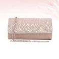 thumbnail image 4 of Rhinestone Handbag Classic Evening Clutch Magnetic Snap Purse Handbag Studded with Rhinestone for Wedding Dinner（Champagne）, 4 of 9