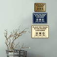 thumbnail image 2 of Signs ByLITA Classic Framed Place The Trash In The Proper Container Sign (Brushed Gold) - Large, 2 of 8