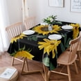 thumbnail image 2 of Sunflower Black Tablecloths Waterproof Kitchen Items Coffee Table For living Room Home Decor Dining Table Nappe De Table, 2 of 7