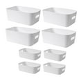 thumbnail image 2 of 8 Pieces Vanity Holder Table Organizers Desk Multipurpose Lightweight Desktop white, 2 of 9