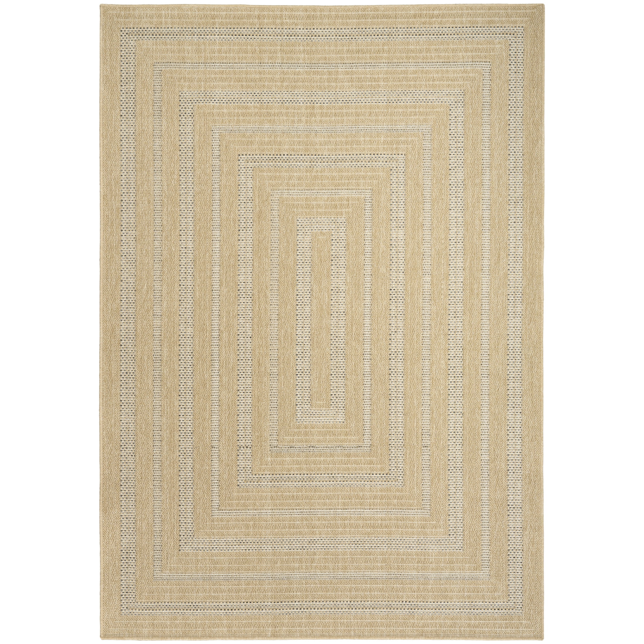 Nourison Tulum 6' x 9' Taupe Grey Outdoor Rug