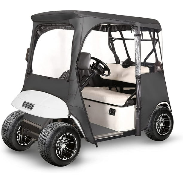 10L0L Deluxe Golf Cart Enclosure Fit EZGO TXT 2 Passenger, 4 Sided ...