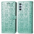 thumbnail image 1 of Funda Cartera FOXDOCK para Samsung Galaxy A56 5G , Flip PU con Relieve de Gatos y Perros, Tarjetero y Soporte, 1 of 6