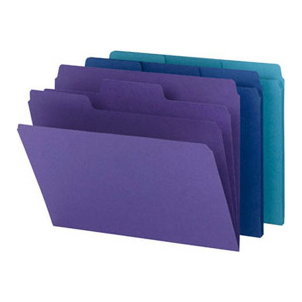 Smead SuperTab Organizer File Folders Letter - 8 1/2" x 11" Sheet Size - 3/4" Expansion - 1/3 Tab Cut - Top Tab Location - Assorted Position Tab Position - 2 Divider(s) - 11 pt. Folder Thickness - Pap