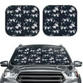 thumbnail image 2 of Xecao Lilies Flowers for Foldable Car Sun Shades (2-Pack) offer sun protection with an easy-fold design for convenient windshield shading., 2 of 7