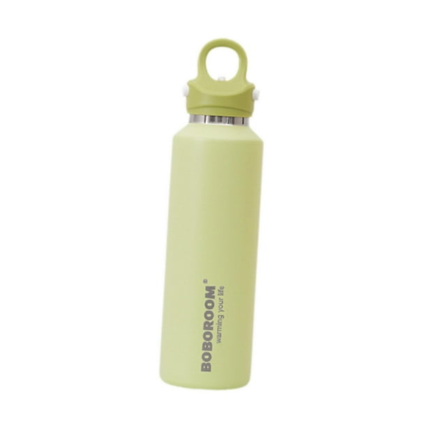 Botellas térmicas, taza de viaje portátil, tapa antiderrames con aislamiento al vacío. Verde