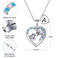thumbnail image 5 of AUNOOL Heart Unicorn Necklaces for Women 14K Gold Plated Colorful CZ Heart Pendant Unicorn Necklaces for Women Unicorn Jewelry Gifts, 5 of 6