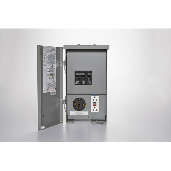 Connecticut Electric CESMPSC55GRHR 60A 120/240V Outdoor RV Panel Power Outlet with 20-Amp GFCI Receptacle