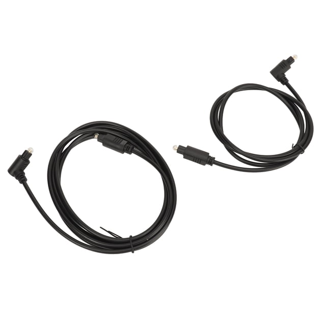 Optical Sound Cable, High Resolution Fiber Optic Cable Clear Sound 3.3ft Flexible Prevent Interference 360 Degree Rotatable Right Angle For AV Receiver For TV