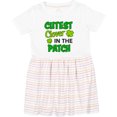 thumbnail image 3 of Inktastic Cutest Clover in the Patch with Four Leaf Clovers Girls Toddler Dress, 3 of 5
