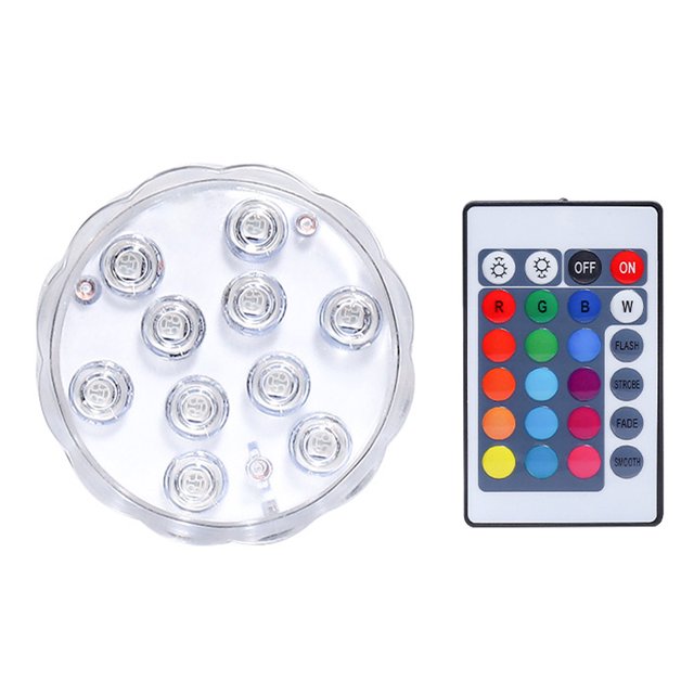Noche subacuática del RGB de la luz LED sumergible del multicolor de la prenda impermeable IP68