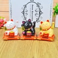 thumbnail image 3 of Solar Powered Automatic Waving Cat Fortune Cat Lucky Cat Home Office Car De, 3 of 5